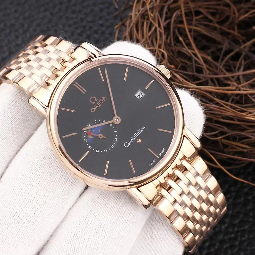 

Omega- Luxury Brand Ceramic Bezel Mens and wom Mechanical Automatic Movement 007Watch Designer Watches Wrist watches 002053