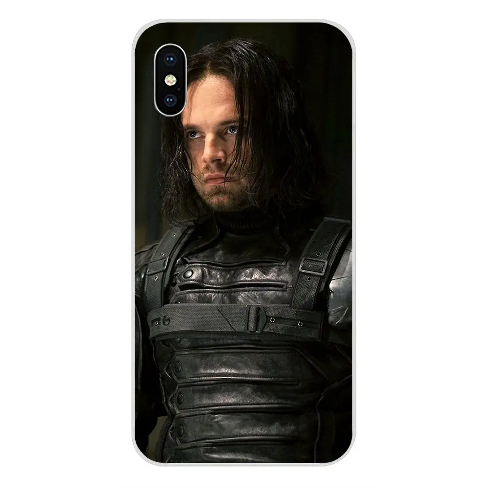 Капитан Америка Civil War Зимний Солдат Bucky для samsung Galaxy Note 5 8 9 S3 S4 S5 S6 S7 S8 S9 S10 5G mini Edge Plus Lite TPU - Цвет: as picture