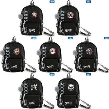 

2020 Cartoon Backpack Ghosts Of The Blade Charcoal Jirou Anime Double Shoulder Bag Girls Boys School Backpacks Dropship New