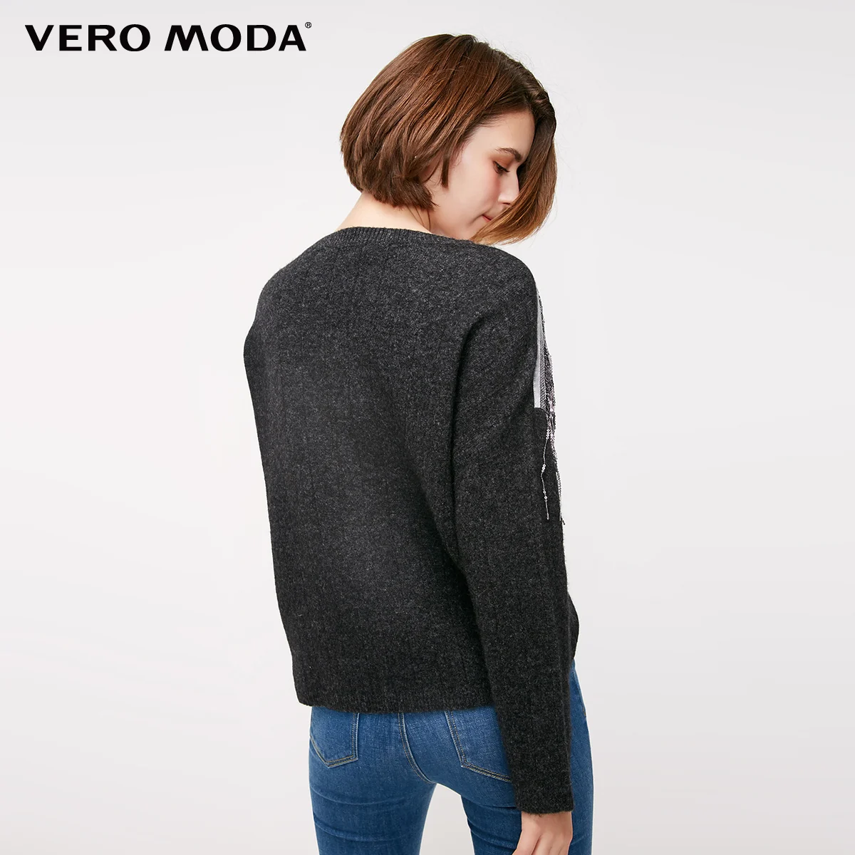 Vero Moda Женское зимнее пальто из 53% шерсти yakwool глянцевый свитер | 318413607