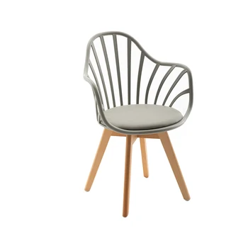 

Nordic Black White Chair Ins Creative Solid Wood Hollow Plastic Household Simple Single Net Red Computer Chair Dining Chair