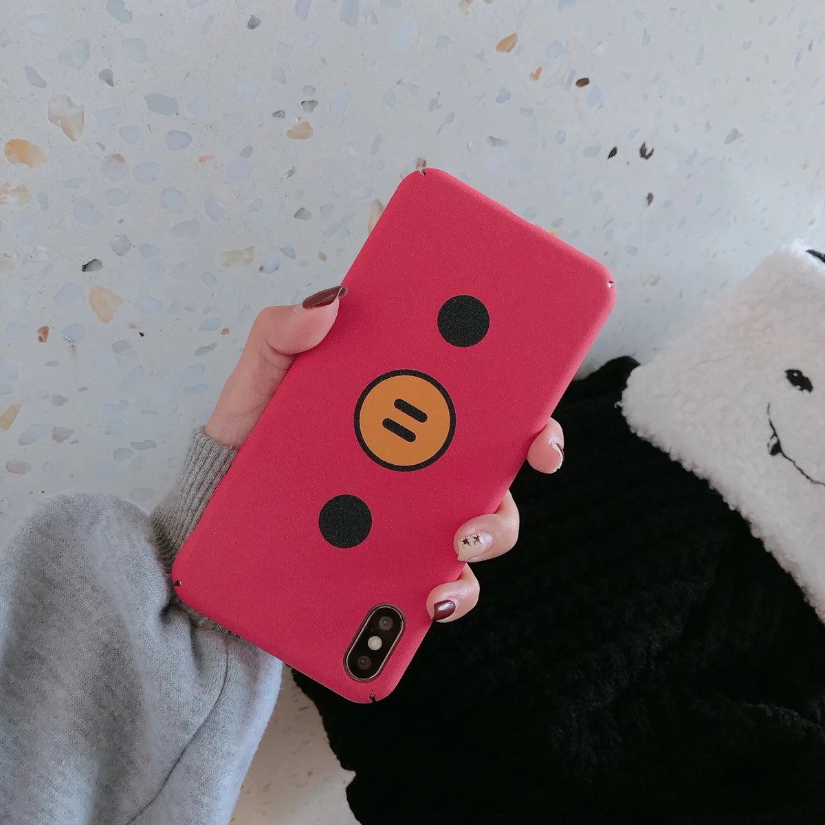 Новый милый чехол с головой свиньи для Apple iphone 6 6S 7 8 Plus X XR XS Max Модный IP 6plus 7plus 8plus XsMax