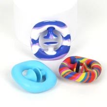 

50pcs 6cm Hand Grips Toy Finger Rehabilitation Grip Ring Gifts Strength Trainer Decompression Anit-stress Toys With Sucker