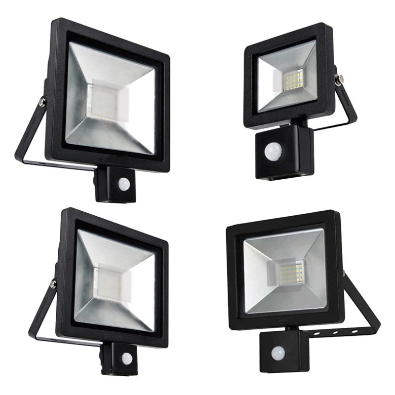 LED PIR Motion Sensor Adjustable Floodlight Outdoor 85-265V IP65 LED Motion Sensor Adjustable Outdoor Wall Lamp Spotlight afbeelding
