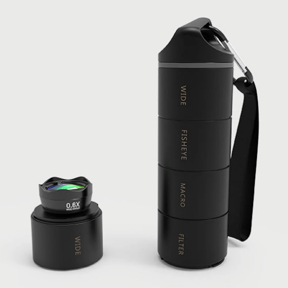 

Mobile Phone Lens Storage Box Portable Anti-Fall Shockproof Lens Bag Case DU55