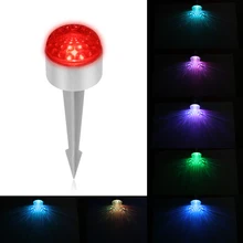 Дистанционный светильник ing 3W RGB Светодиодный садовый светильник для лужайки светильник для двора патио светильник для дорожки лампа с шипом Водонепроницаемый AC 85-265V