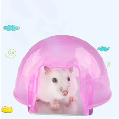 Pink Летний прохладный хомяк белка Арка охлаждения вниз пластиковый дом малая клетка для животных кровать играть игрушка Синий Розовый цвет - Цвет: Pink