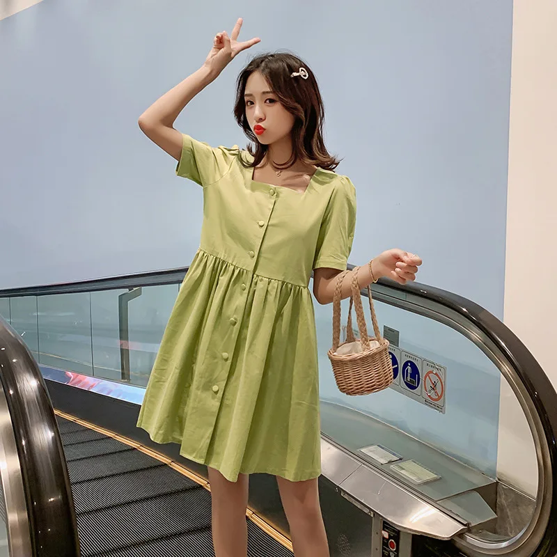 

Summer MORI Series Maternity Clothes Dress Sweet Elegant A- line French Non-mainstream Skirt 2019 Hipster Dress Fashion