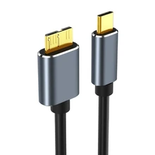 Câble usb 3.0 mâle vers mâle, câble de données, 5 go, étui pour disque dur SSD