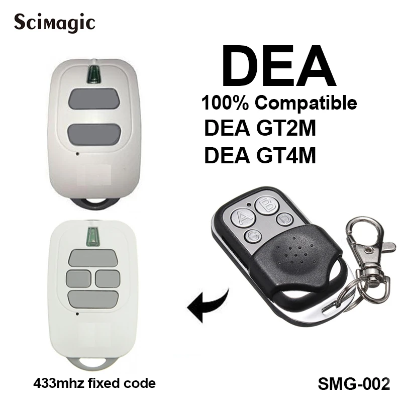 DEA GT2M GT4M 433,92mhz garage remote control DEA fixed code garage command DEA gate remote transmitter standalone keypad access control