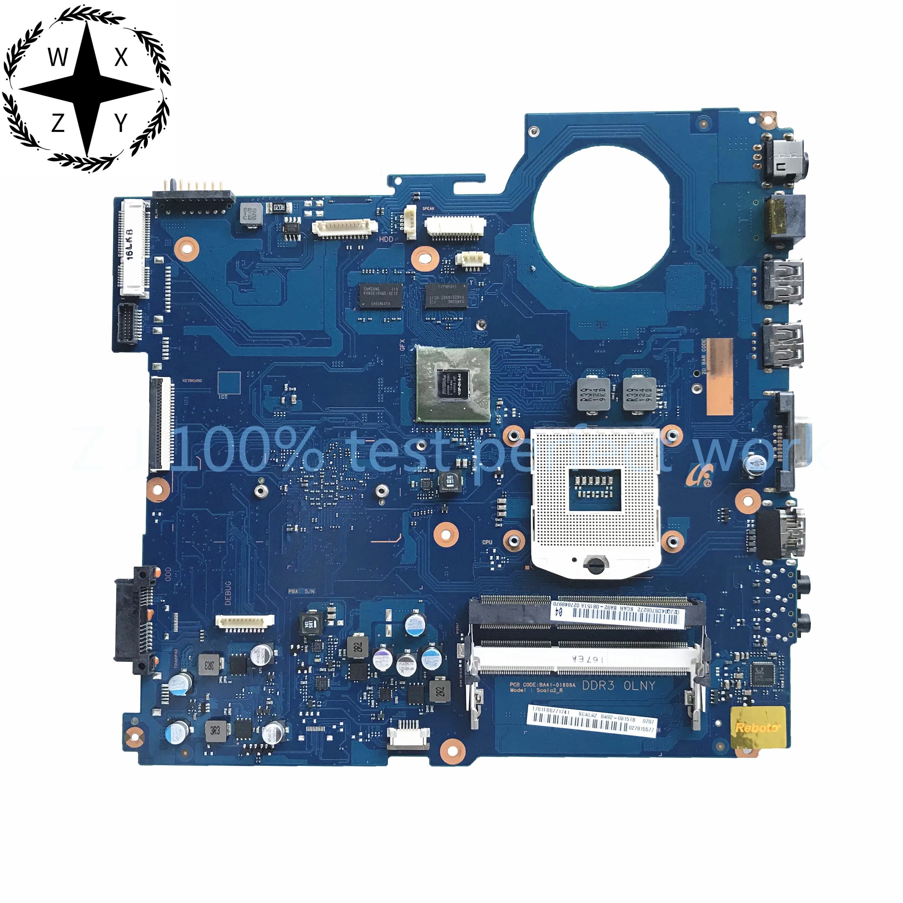 Para Samsung RV420 placa base de computadora portátil GT520M 1GB HM65 BA92-08151A BA92-08151B A41-01610A BA41-01608A MB 100% probado envío rápido