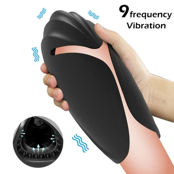 

Male Masturbator Vibrator Penis Delay Trainer Delay Ejaculation Oral Climax Glans Stimulate Massager Pussy Adult Sex Toy For Men