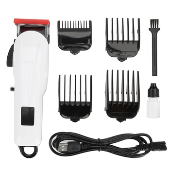 

USB Rechargeable Electric Hair Cutting Machine Cutter Clipper Wireless Hair Clipper Professional Electric Clipper Mute Razor