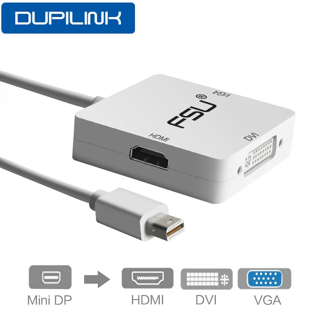 Мини DP к HDMI DVI VGA кабель мини дисплей порт для MacBook Pro Air Apple iMac Порт Thunderbolt