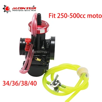 

Alconstar Universal 34 36 38 40mm Carburetor For 2T 4T Engine Motorcycle scooter UTV ATV With Switch Fuel Pipe Oil Filters Set