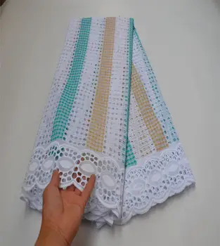 

African Dry Cotton Lace Fabric 2020 High Quality Embroidery Lace Nigerian Voile Lace Peach Swiss Voile Lace In Switzerland