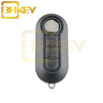 

BHKEY 3Buttons Remote Car key Case Fob For FIAT 500 Panda Punto Bravo Car Alarm Keyless SIP22 blade
