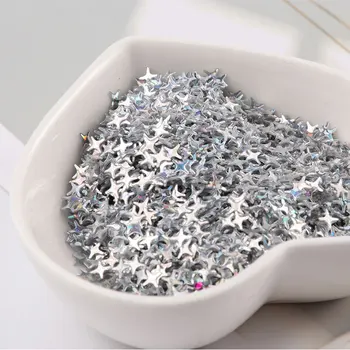 

2000Pcs/Pack Laser Colors 4mm Cross Star Sequins Doji Shape PVC Sequin Paillettes Nails Art Craft ,Wedding Decoration Confetti