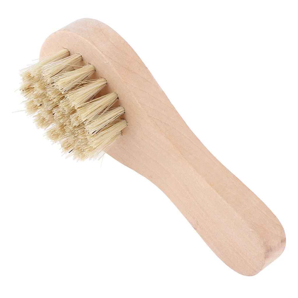 

Durable Small Portable Wooden Handle Brush Care Shoe Boot Polish Cleaning 10 X 3.5cm
