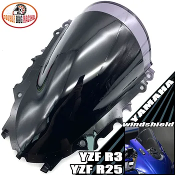 

Motorcycle Racing Double Bubble Windshield WindScreen Visor Viser Deflector For YZF-R3 V2 2019 2020 YZF-R25 '19-'20 YZF R3 R25