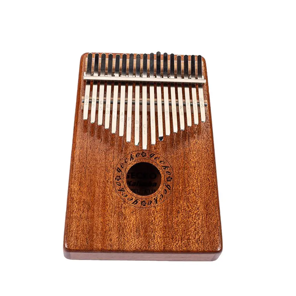 Piano de Madeira Instrumento com Acessórios de Presente Gecko Chave Kalimba Dedo Polegar Mbira Keyborad Mini Presente Natal 17 - Image 4