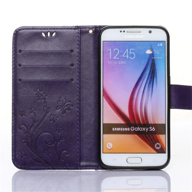 Из искусственной кожи чехол-портмоне с откидной крышкой крышка чехол для samsung Galaxy S3 мини S4 S5 S6 S7 S8 плюс S9 A3 A5 A6 A8 чехол