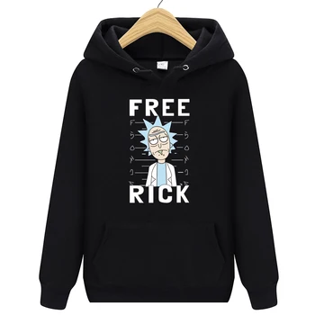 

Autumn brand Men Hoodies Hip Hop FREE RICK Fashion Rick Morty Printing Cotton High quality Casual Sweatshirts Men/Women Hoody
