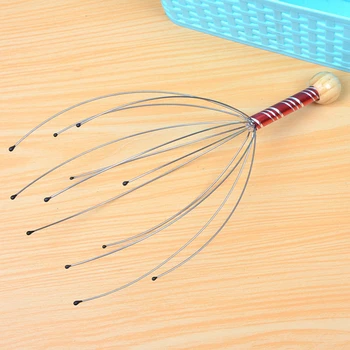 

1Pcs Hot Anti-stress Tens Pain Relief Octopus Head Scalp Neck Stress Release Relax Massage Claw Massager Body Massager