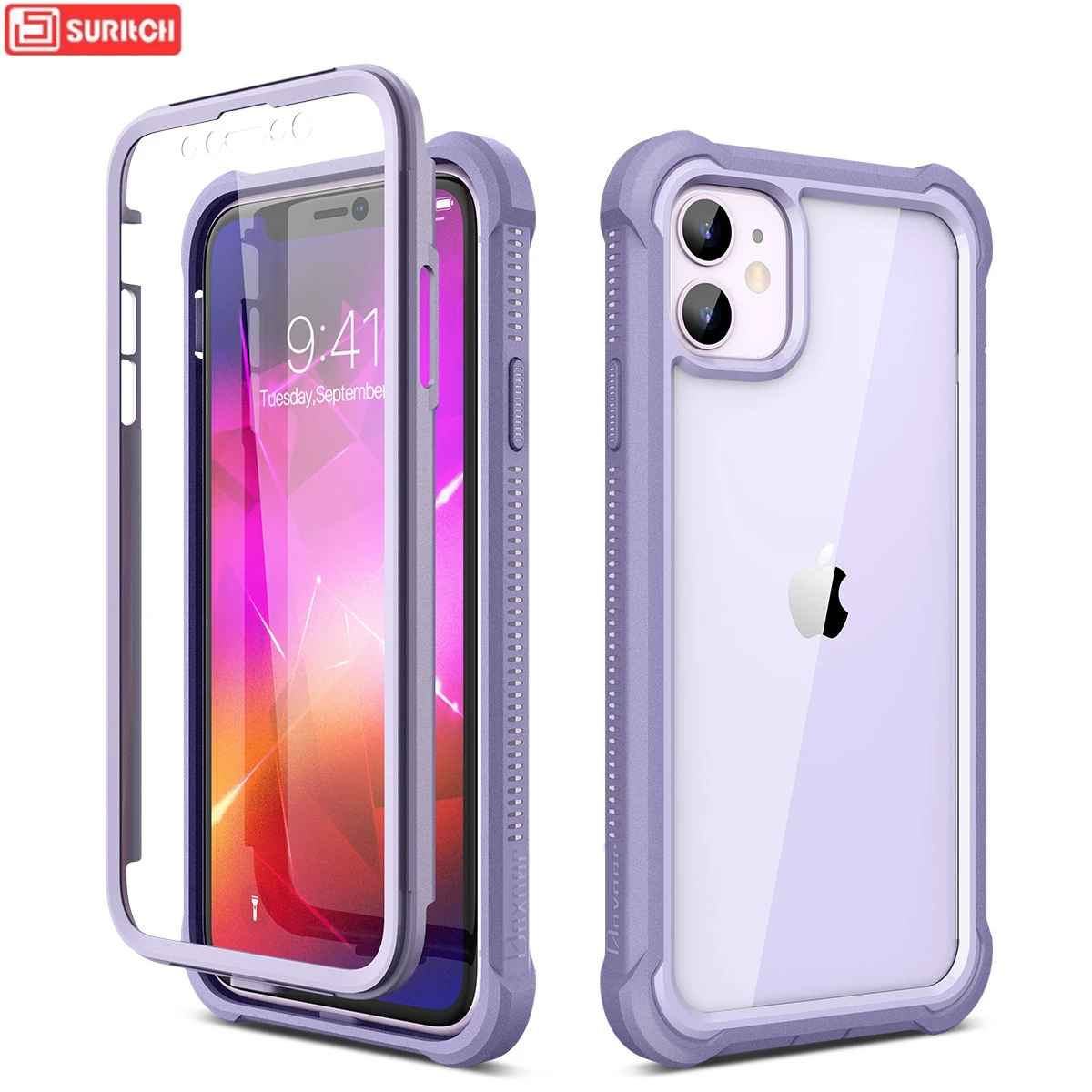 Роскошный сверхпрочный защитный чехол для iPhone 11 Pro Max с пленкой полная защита 360