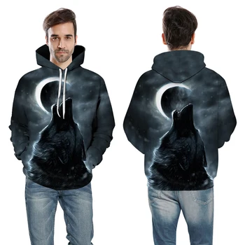 

Sudadera Star Wolf Drawing, sudadera 3D para hombre, sudadera Harajuku, sudadera con capucha, ropa deportiva, ropa de abrigo