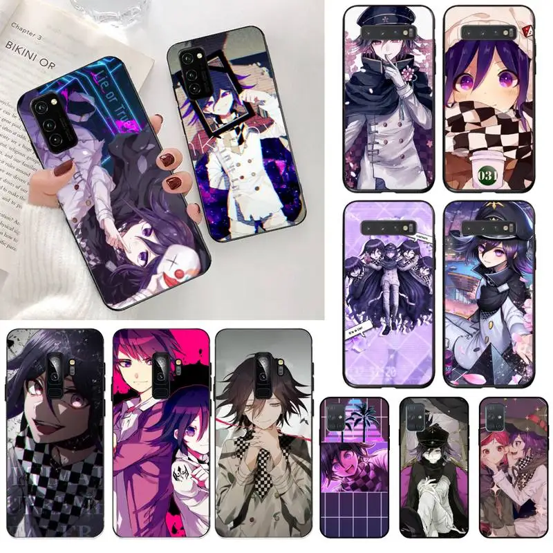 Kokichi Ouma девушка аниме черный мягкий чехол для телефона Samsung S20 plus Ultra S6 S7 edge S8 S9 S10 5G