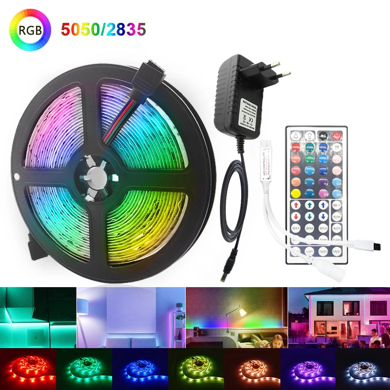 Cinta Tira Luz Led Control Rgb 5050 Bluetooth 5 Metros Ip65 Cinta Tira Luz Led Control Rgb 5050 Bluetooth 5 Metros Ip65
