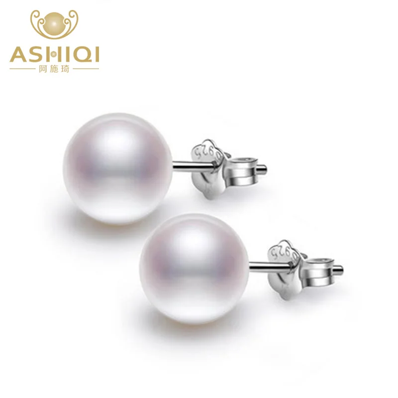 Женские круглые серьги гвоздики ASHIQI 100%|stud earrings|earrings jewelryearring studs earrings |