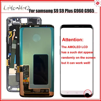 

AMOLED LCD with Dead pixel for SAMSUNG Galaxy S9 S9 Plus S9+ LCD Touch Screen Digitizer with Frame G960 G965 display Assembly