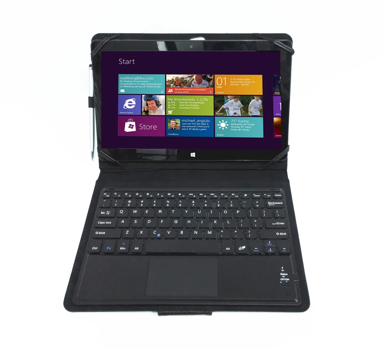 

Applicable Surface Pro Bluetooth Touch Control Keyboard Win8 Bluetooth Keyboard 10.6-Inch Pro/RT Bluetooth Keyboard