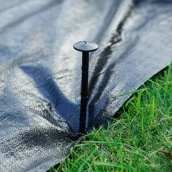 

10Pcs/lot Garden Ground Nail PP Mulch Fix Tools Greenhouse Film Ground Cloth Sunshade Fly Net Pest Control Plastic Film Pegs 40P