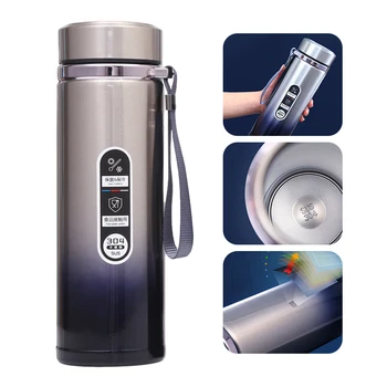 

520/750/900ml Portable thermos bottle stainless steel water bottle sport vacuum flask office traverl mug with filter