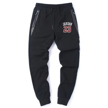 

Mans No. 23 Retro Pants Harajuku Cotton Trousers Spring Fall Male Leggings Beam Feet Sport Trousers Fashion Casual Homme Pant