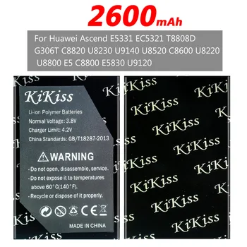 

2600mAh kikiss HB4F1 Battery For Huawei U8220,U8230,E5830,E5838,E5,C8600, T-Mobile Pulse,E585, Ascend M860,,U8800,C8800,U8520