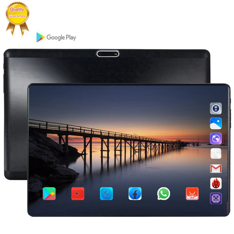 

Big capacity 128GB Global Bluetooth Wifi Android 9.0 10 inch tablet Octa Core 6GB RAM 64GB 128G ROM Dual SIM Card 2.5D Tablet Pc