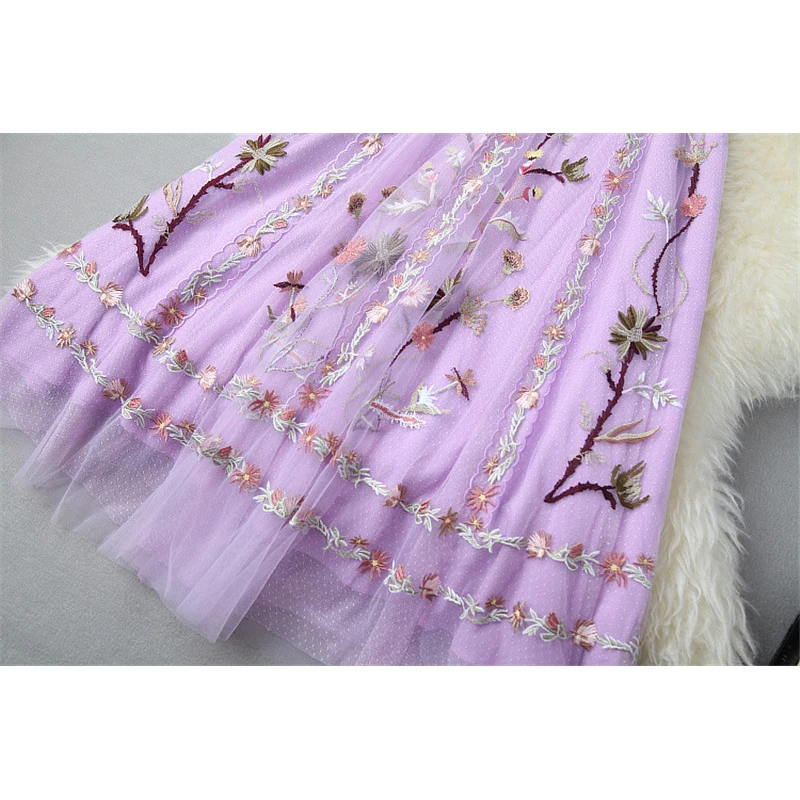 Voa 22mm Pattern Jacquard Silk Stitching Long