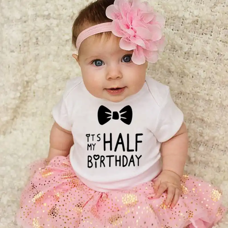 half birthday baby clothes