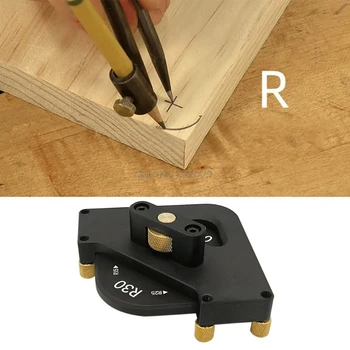 

Woodworking Corner Quick Jig Template Radius R15 R20 R25 R30 for Router Trimmer Carpenter Tool Aluminium Alloy Dropship