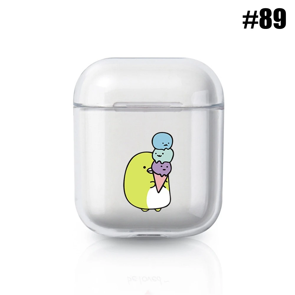 89 1 шт. мультфильмы цветы Любовь Сердце Мягкий ТПУ наушники transparent чехол противоударное покрытие коробка для Apple Airpods аксессуары для наушников - Цвет: 89