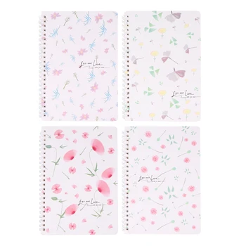 

4Pcs Coil Notebooks Practical Notebook for Business Office School