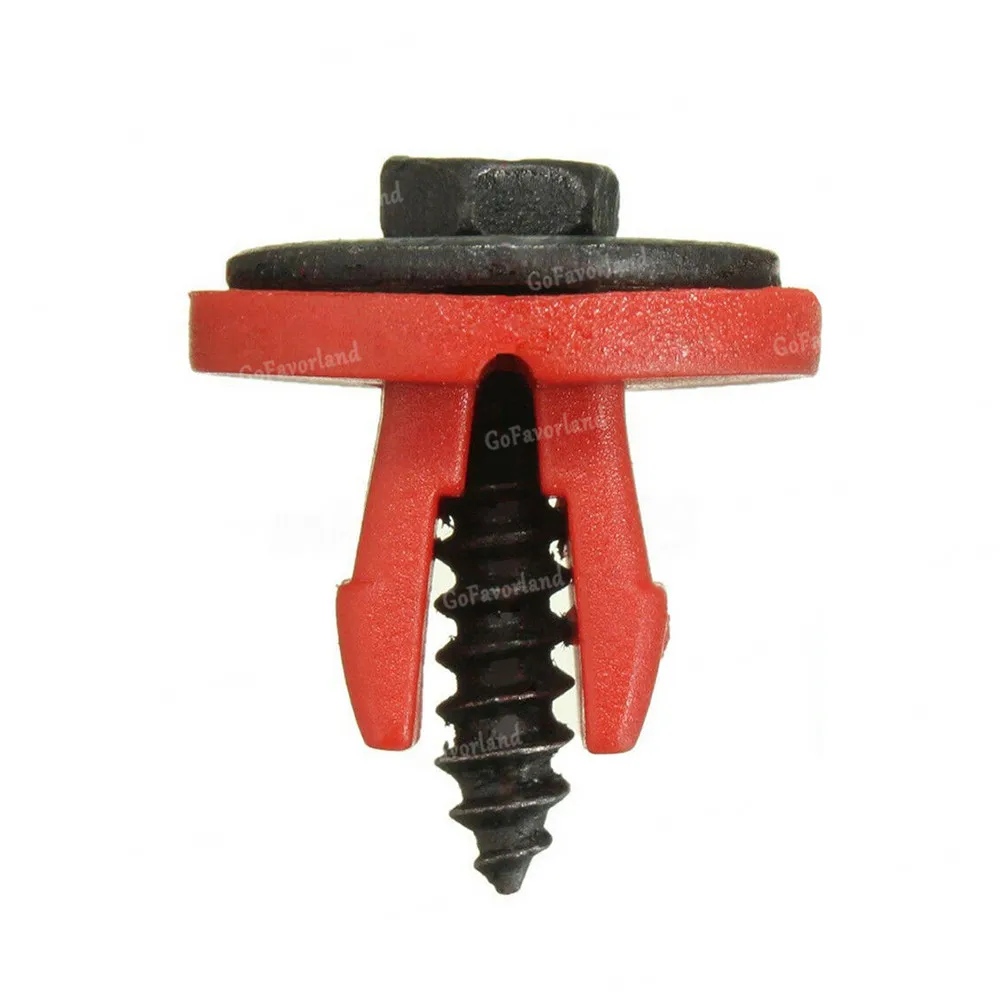 20pcs Car Engine Undertray Cover Clips Buttom Shield Guard Screws car engine undertray clips Auto Fastener Clips Rivet For Ford C-Max S-Max