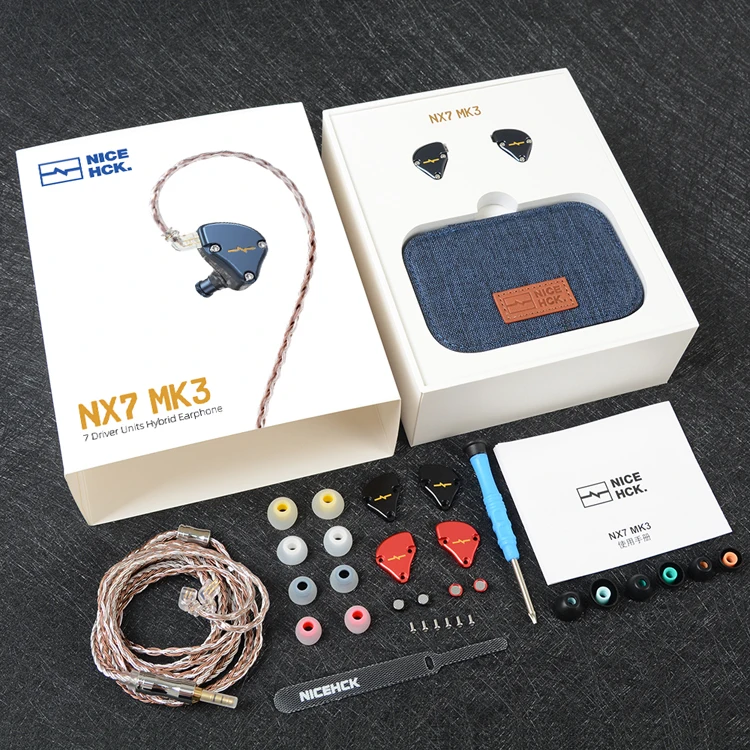 Zishan nicehck nx7 mk3 iem 7ドライバーHi-Fiイヤホンアップグレード