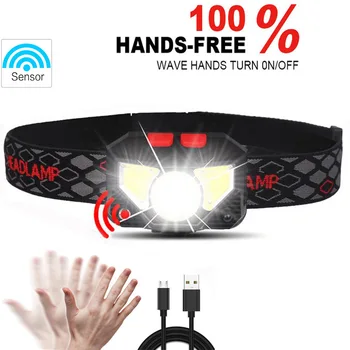 

Headlamp Waterproof Headlight Portable mini XPG+COB LED Head Lamp Micro USB Rechargeable Camping Head Light Fishing Headlight