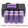 2700mAh Rechargeable 3.7V Li-ion 16340 Batteries CR123A Battery for LED Flashlight Travel Wall Charger16340 CR123A Battery ► Photo 3/6