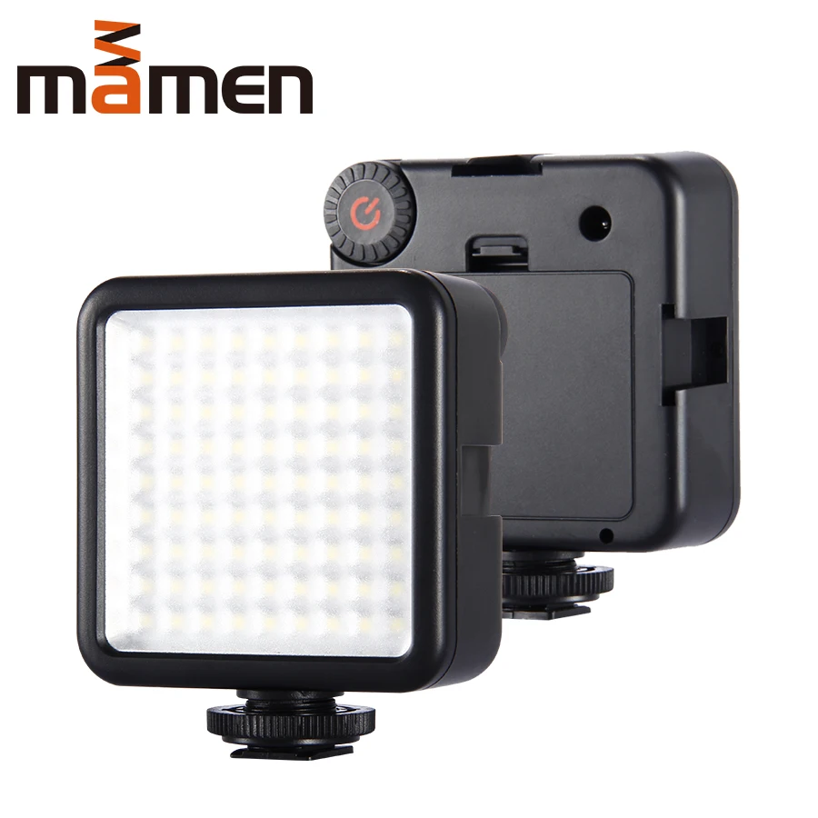 

MAMEN Dimmable 81 LED Video Light 6000k On Camera Studio Photographic Light Lamp Ring For Youtube Live DSLR Lighting